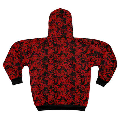 Red Camo Zip Hoodie