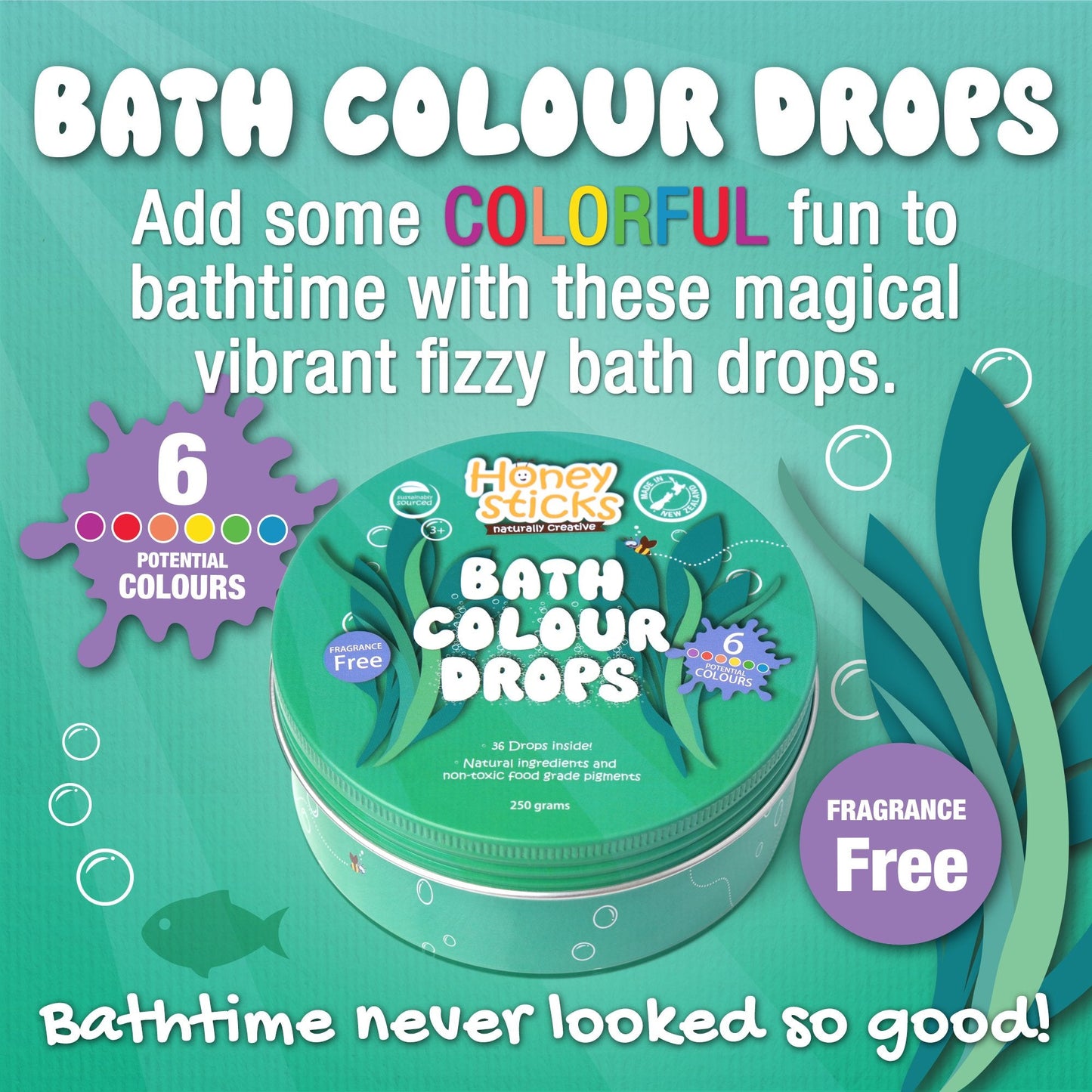 Honeysticks - Bath Colour Drops