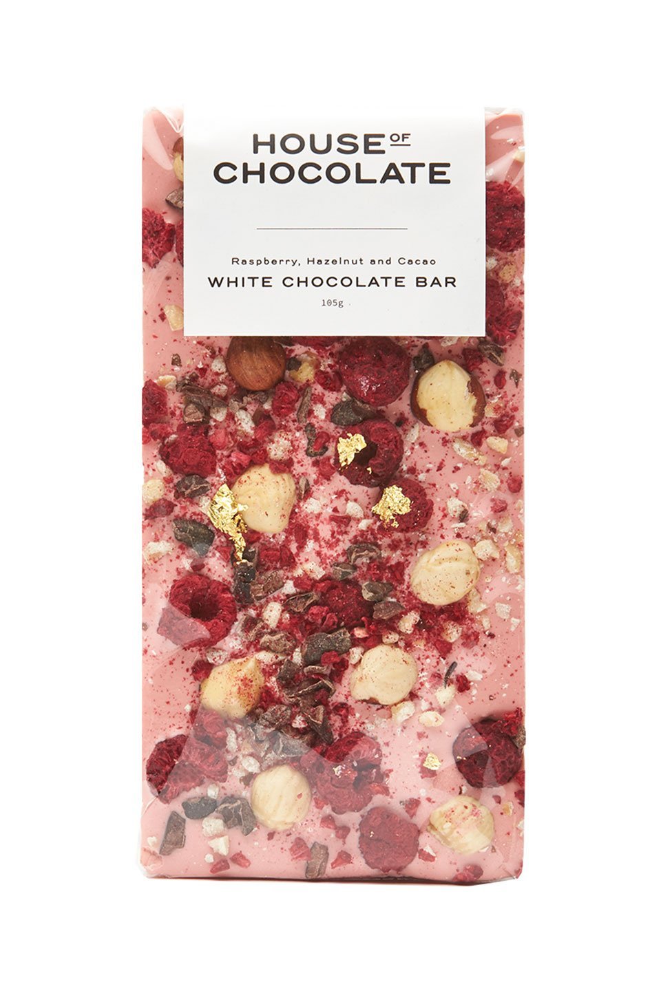 White Chocolate, Raspberry and Hazelnut Bar