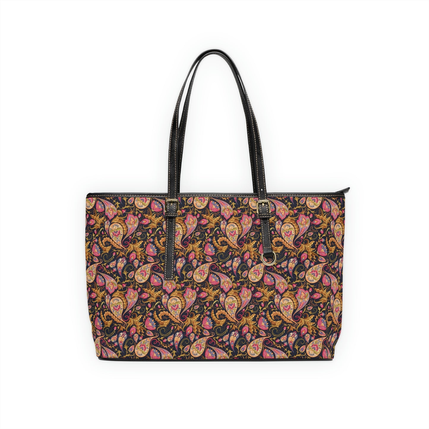 Paisley Large Vegan Leather Tote Bag