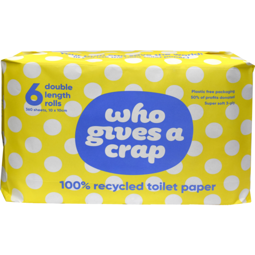 Who Gives a Crap - Toilet Paper (6 rolls 400 sheets) 3 ply